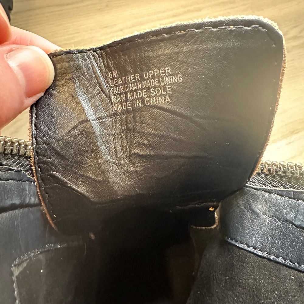 GB Gianni Bini‎ All-Star Leopard Print Suede Lug Sole Platform Booties US Sz 6 - Picture 7 of 7